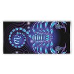 Dark Scorpio Zodiac Sign Print Beach Towel