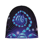 Dark Scorpio Zodiac Sign Print Beanie