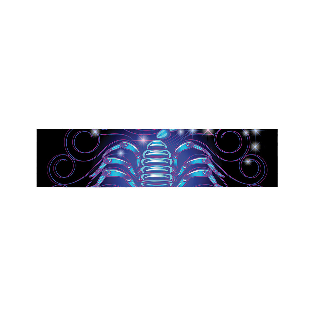 Dark Scorpio Zodiac Sign Print Bed Runner