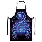 Dark Scorpio Zodiac Sign Print Bib Apron With Pocket
