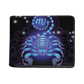 Dark Scorpio Zodiac Sign Print Bifold Wallet