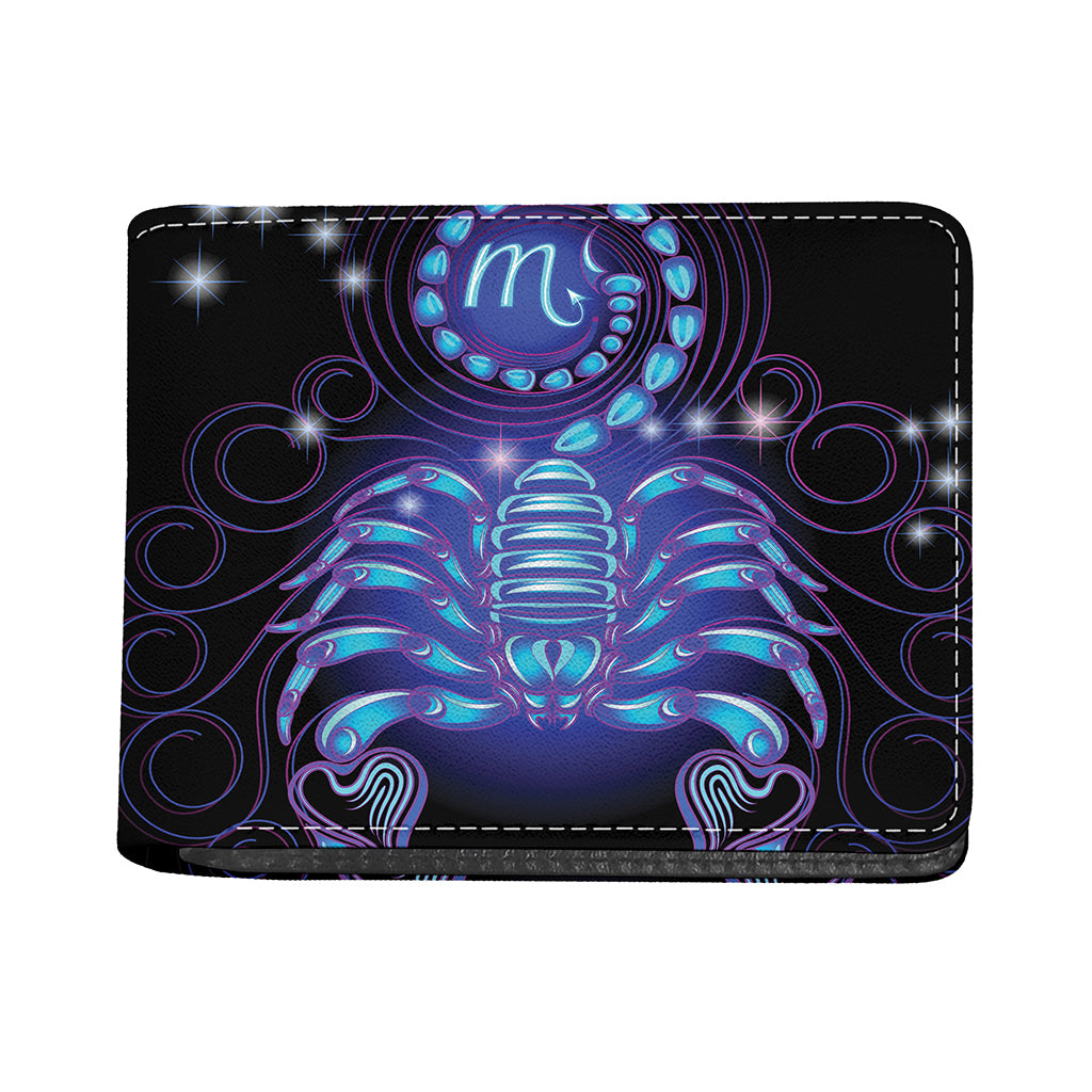 Dark Scorpio Zodiac Sign Print Bifold Wallet