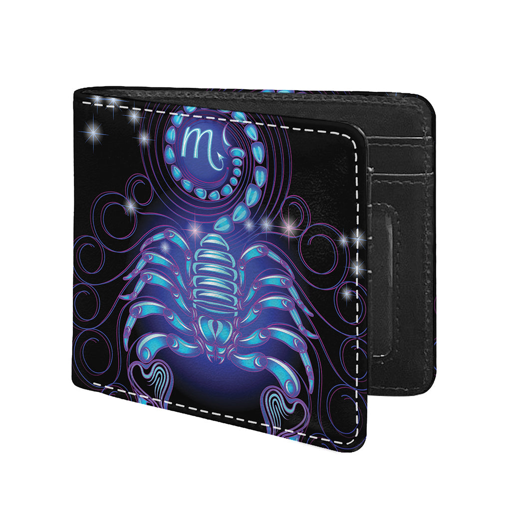 Dark Scorpio Zodiac Sign Print Bifold Wallet