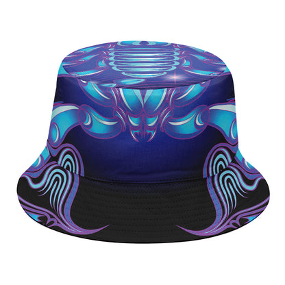 Dark Scorpio Zodiac Sign Print Bucket Hat