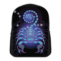 Dark Scorpio Zodiac Sign Print Casual Backpack