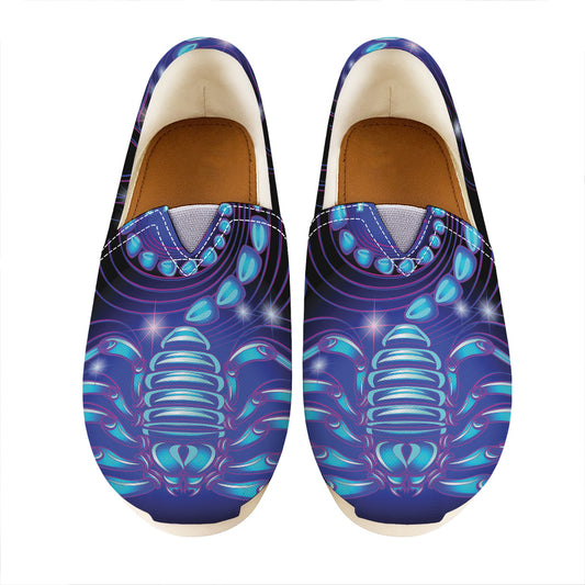 Dark Scorpio Zodiac Sign Print Casual Shoes