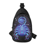 Dark Scorpio Zodiac Sign Print Chest Bag