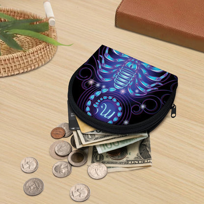 Dark Scorpio Zodiac Sign Print Coin Purse