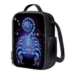 Dark Scorpio Zodiac Sign Print Crossbody Lunch Bag