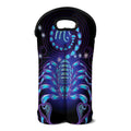 Dark Scorpio Zodiac Sign Print Double Neoprene Wine Tote