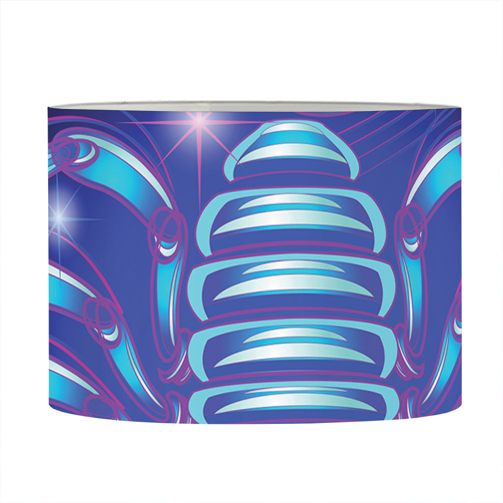 Dark Scorpio Zodiac Sign Print Drum Lamp Shade