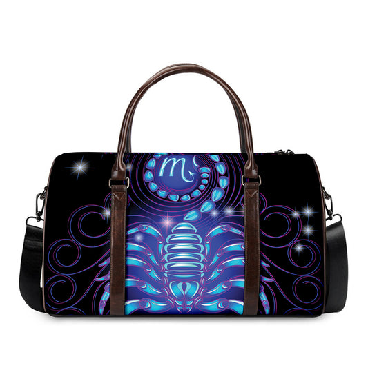 Dark Scorpio Zodiac Sign Print Duffle Bag