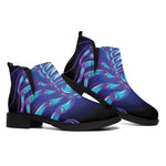 Dark Scorpio Zodiac Sign Print Flat Ankle Boots