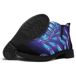 Dark Scorpio Zodiac Sign Print Flat Ankle Boots