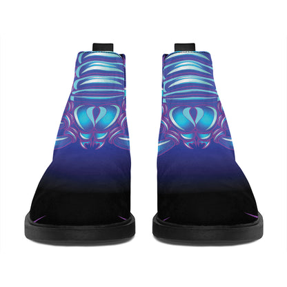 Dark Scorpio Zodiac Sign Print Flat Ankle Boots