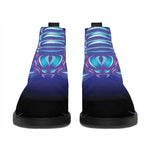 Dark Scorpio Zodiac Sign Print Flat Ankle Boots