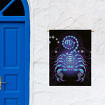 Dark Scorpio Zodiac Sign Print Garden Flag
