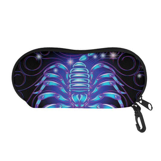 Dark Scorpio Zodiac Sign Print Glasses Case