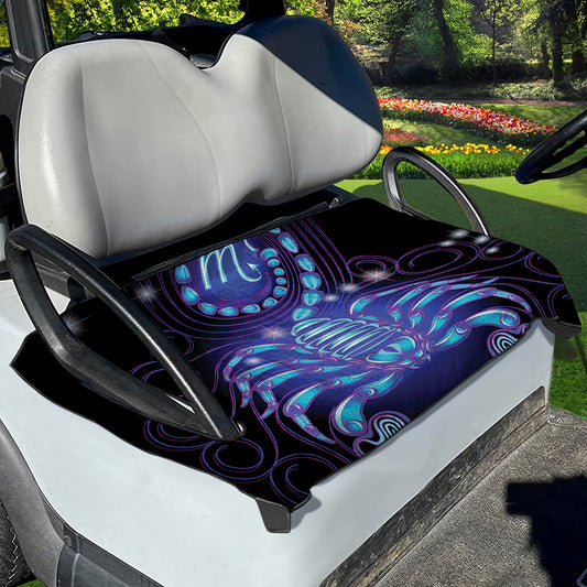 Dark Scorpio Zodiac Sign Print Golf Cart Seat Cover