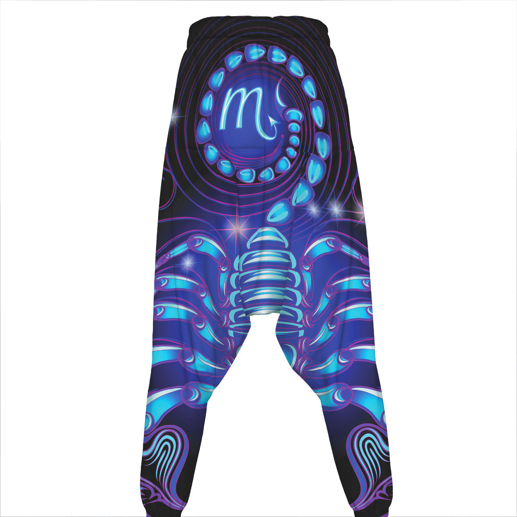 Dark Scorpio Zodiac Sign Print Hammer Pants