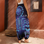Dark Scorpio Zodiac Sign Print Harem Pants