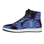 Dark Scorpio Zodiac Sign Print High Top Leather Sneakers