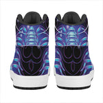 Dark Scorpio Zodiac Sign Print High Top Leather Sneakers