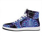 Dark Scorpio Zodiac Sign Print High Top Leather Sneakers
