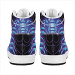 Dark Scorpio Zodiac Sign Print High Top Leather Sneakers