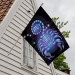 Dark Scorpio Zodiac Sign Print House Flag