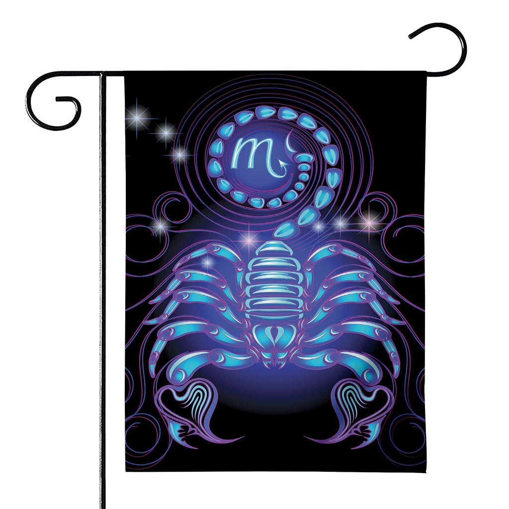 Dark Scorpio Zodiac Sign Print House Flag