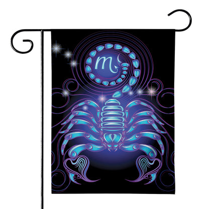 Dark Scorpio Zodiac Sign Print House Flag