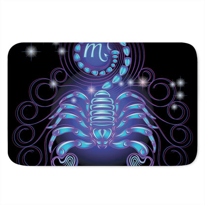 Dark Scorpio Zodiac Sign Print Indoor Door Mat