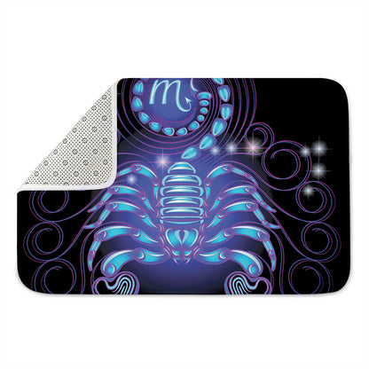 Dark Scorpio Zodiac Sign Print Indoor Door Mat