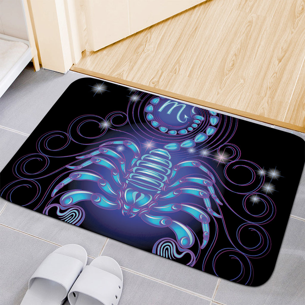 Dark Scorpio Zodiac Sign Print Indoor Door Mat