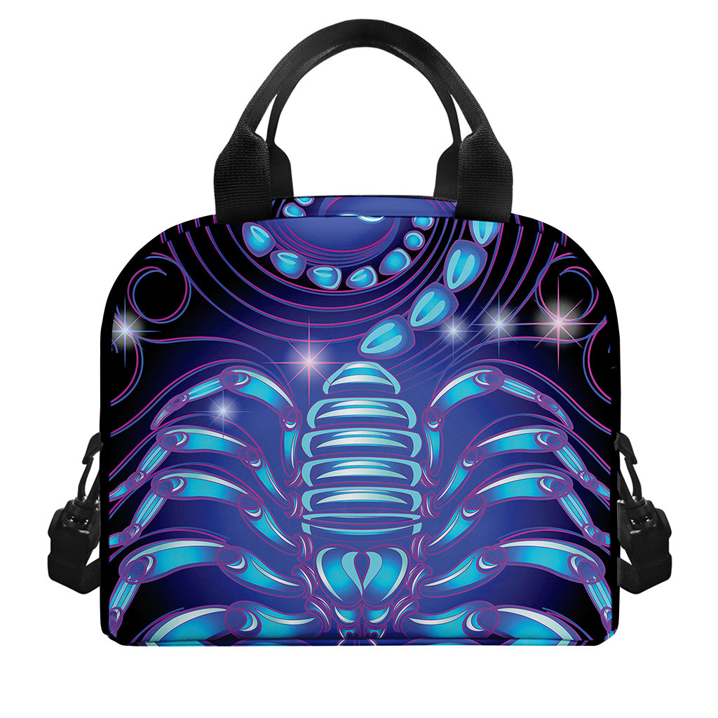 Dark Scorpio Zodiac Sign Print Insulated Lunch Bag