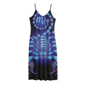Dark Scorpio Zodiac Sign Print Jersey Midi Cami Dress