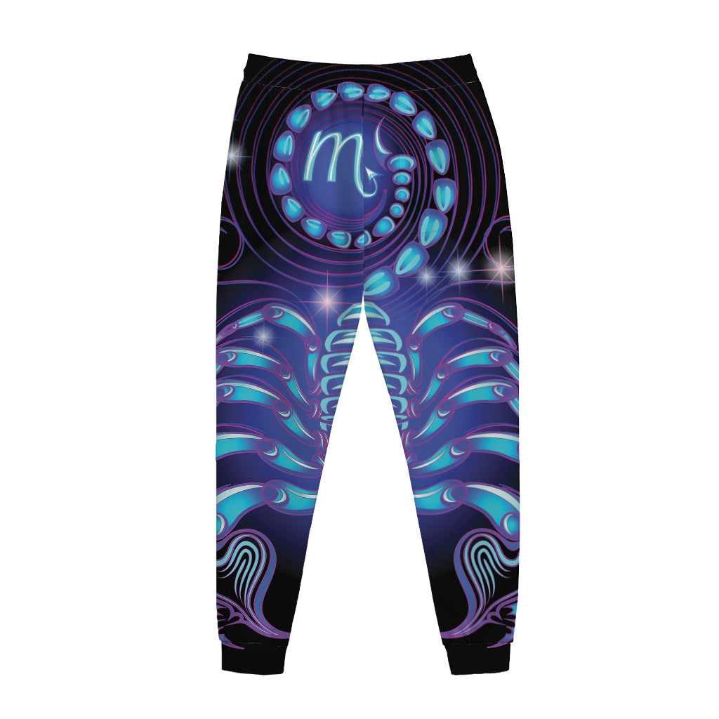 Dark Scorpio Zodiac Sign Print Jogger Pants