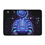 Dark Scorpio Zodiac Sign Print Kitchen Mat