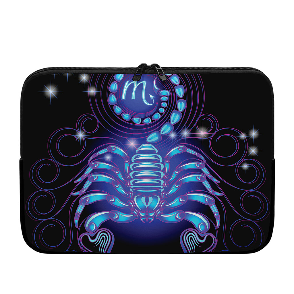 Dark Scorpio Zodiac Sign Print Laptop Sleeve