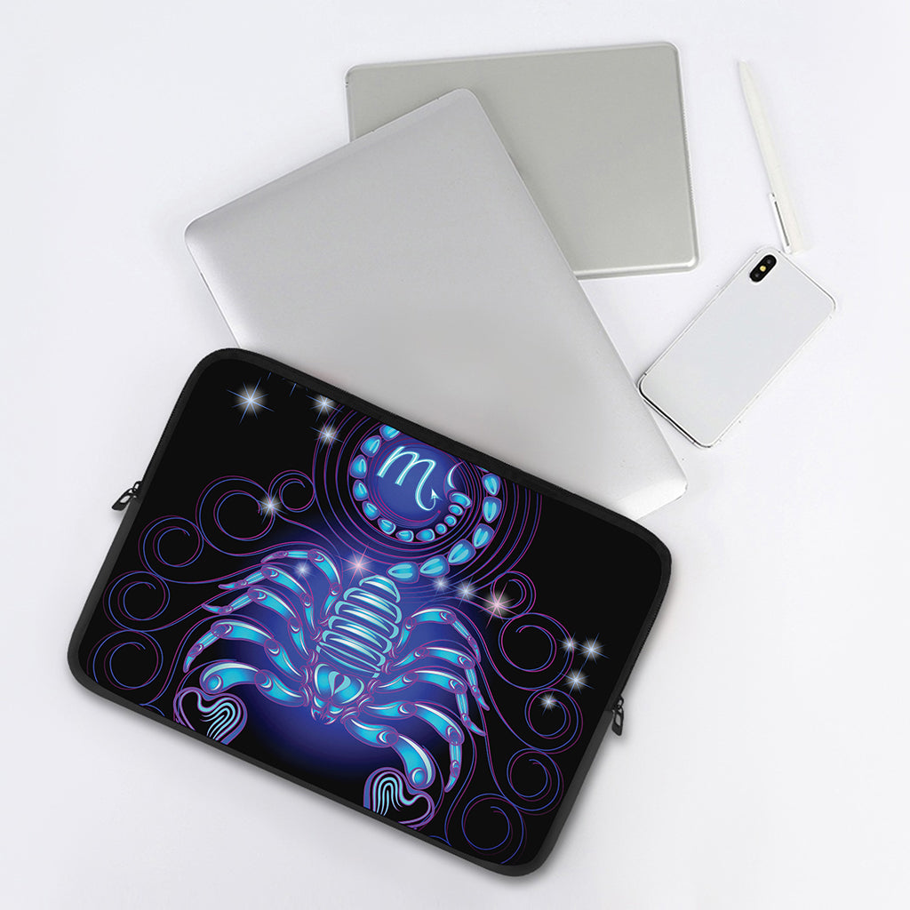 Dark Scorpio Zodiac Sign Print Laptop Sleeve