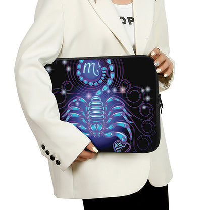 Dark Scorpio Zodiac Sign Print Laptop Sleeve
