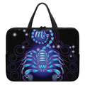 Dark Scorpio Zodiac Sign Print Laptop Sleeve With Handle