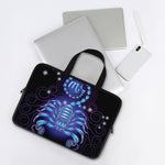 Dark Scorpio Zodiac Sign Print Laptop Sleeve With Handle