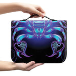 Dark Scorpio Zodiac Sign Print Leather Bible Cover