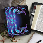 Dark Scorpio Zodiac Sign Print Leather Bible Cover