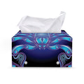 Dark Scorpio Zodiac Sign Print Leather Tissue Box Cover