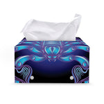Dark Scorpio Zodiac Sign Print Leather Tissue Box Cover