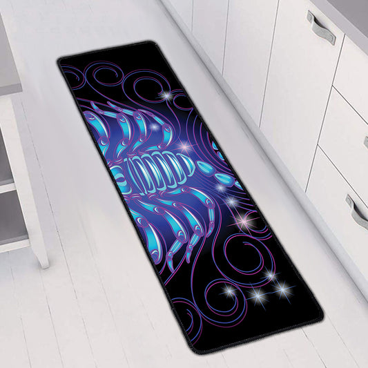 Dark Scorpio Zodiac Sign Print Long Kitchen Mat