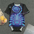 Dark Scorpio Zodiac Sign Print Men's Bodysuit